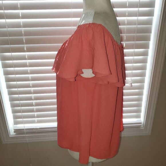 Maeve Coral Lightweight Multi-way Blouse Top - Size Medium - Picture 3 of 8